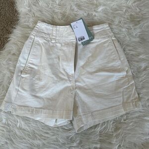 Women's High Waisted Cotton Twill Shorts